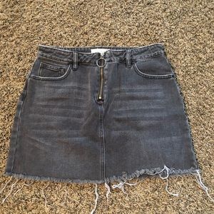 PacSun Jean skirt. Size 28. Faded black.
